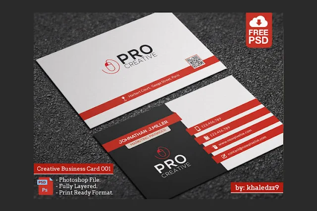 Creative Business Card Free PSD