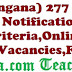 TSPSC (Telangana) 277 AEE Posts Recruitment Notification 2017-Eligibility Criteria,Online Application,Vacancies,Fee Details