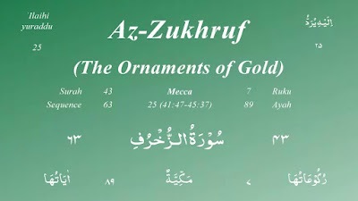 Surah Az Zukhruf - The Ornaments of Gold