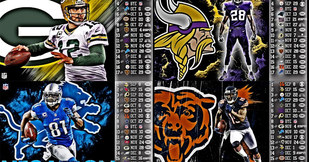 @NFLRT: 2013 NFC North Schedule Wallpaper @NFLRT: 2013 NFC North Schedule Wallpaper
