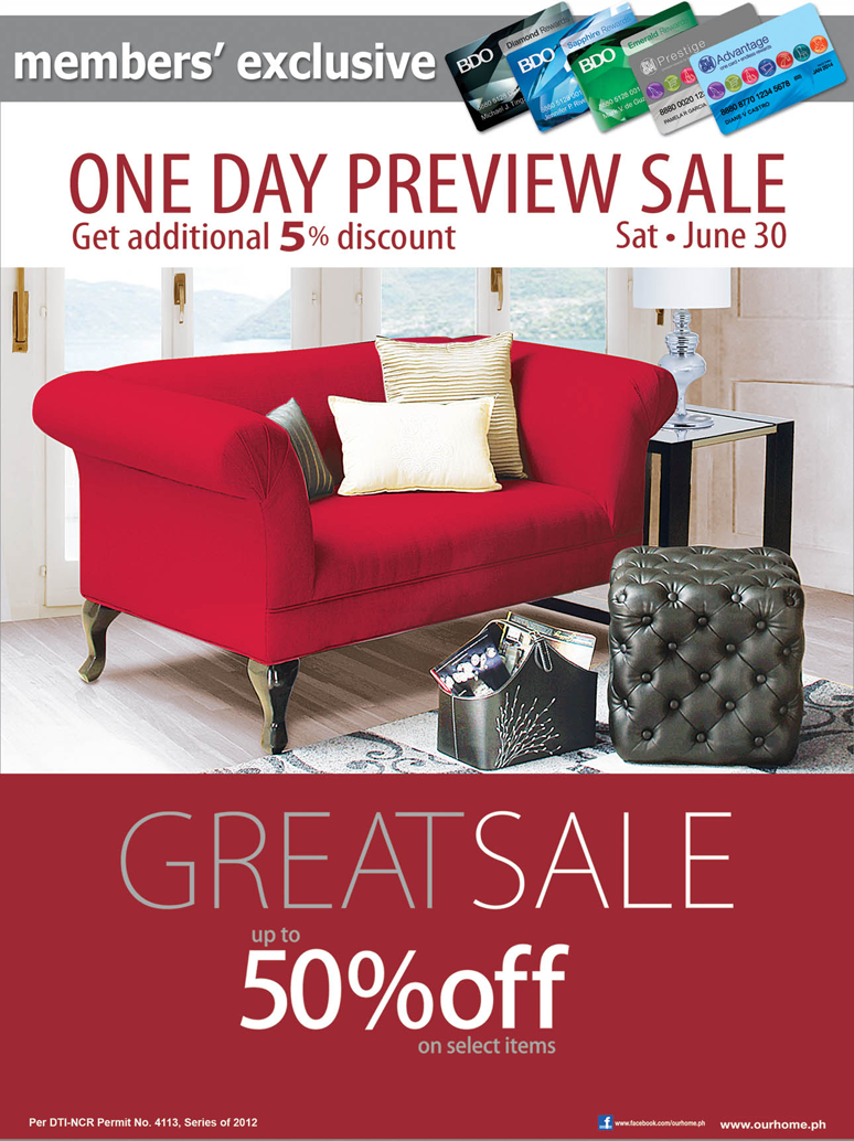 Manila Shopper Our Home Sale July 2012