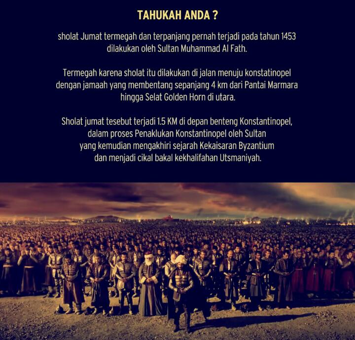 Ternyata! Shalat Jumat di Jalanan Pernah Terjadi Pada Tahun 1453 Ternyata! Shalat Jumat di Jalanan Pernah Terjadi Pada Tahun 1453