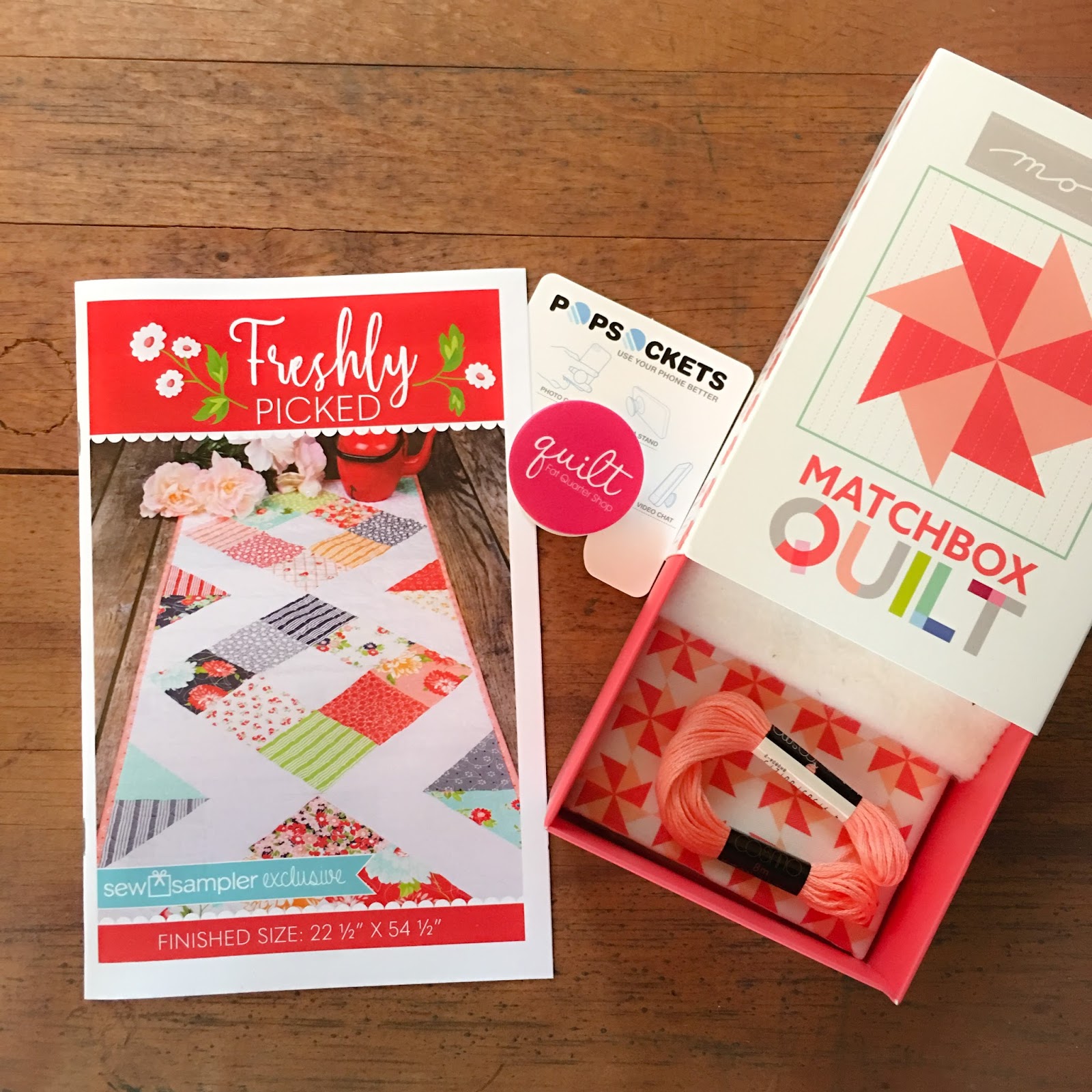 Carried Away Quilting September Sew Sampler box with Fat Quarter Shop