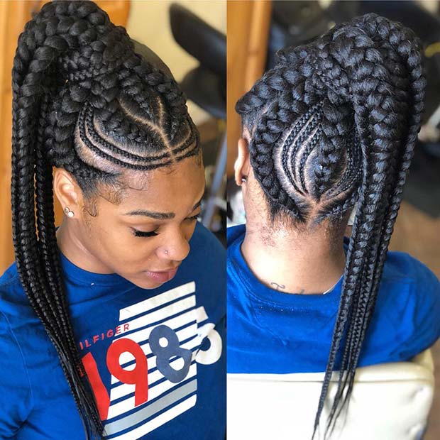 25+ elegant Lemonade braided ponytail hairstyles 2019 for ...