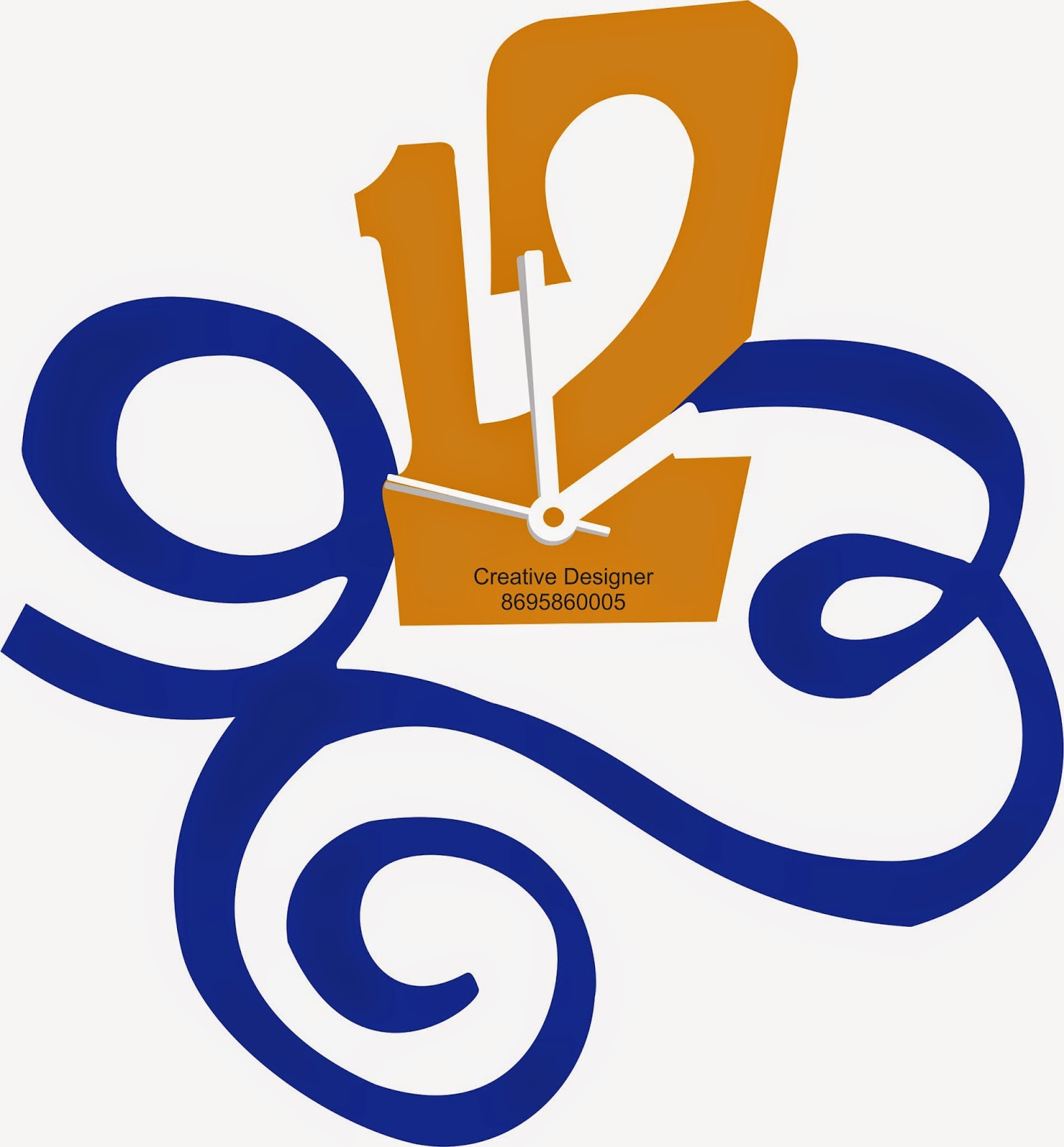 Creative Designer Wall Clock Coreldraw...