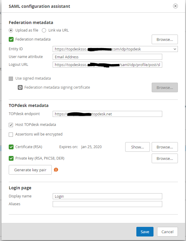 The Robins' Nest Configuring Topdesk SAML Single Sign On with F5 BigIP IDP