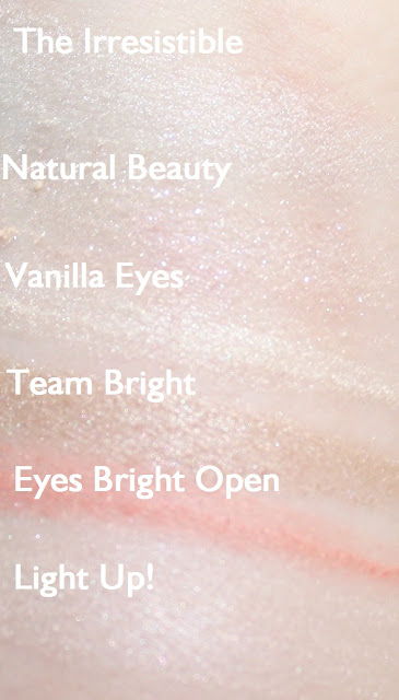essence how to make bright eyes palette swatches