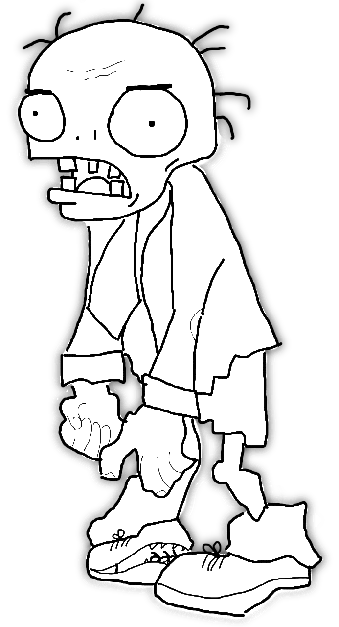 COLOREAR ZOMBI PLANTAS VS ZOMBIES