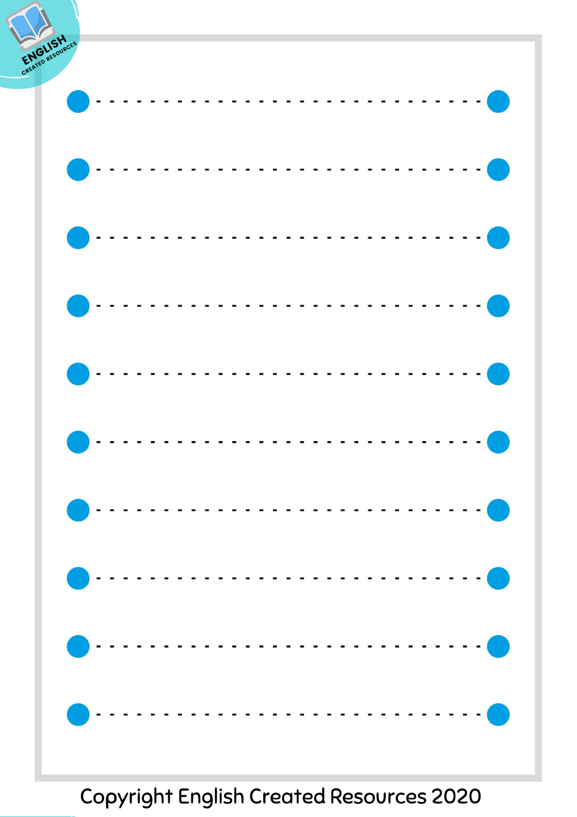 Tracing Lines Worksheets - English Created Resources