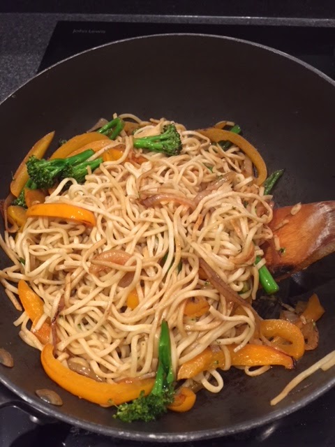 Asian Salmon with Noodles