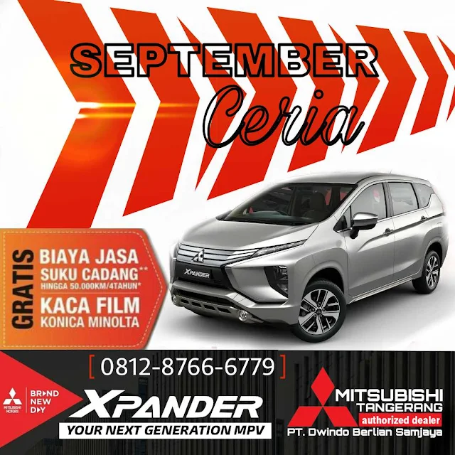 Xpander Promo Mitsubishi Tangerang September 