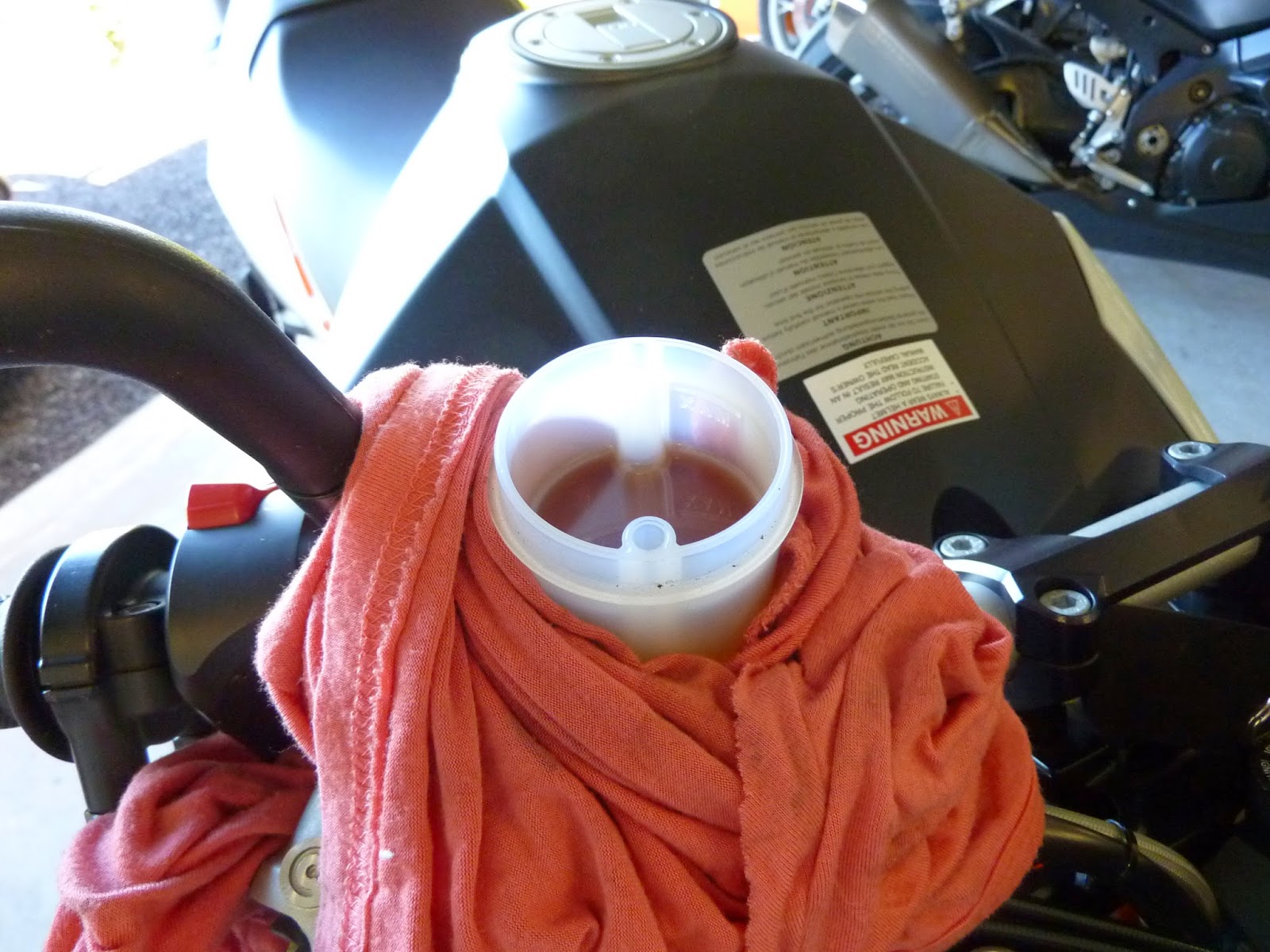 BikeTech7 KTM Superduke R Brake Fluid Flush.