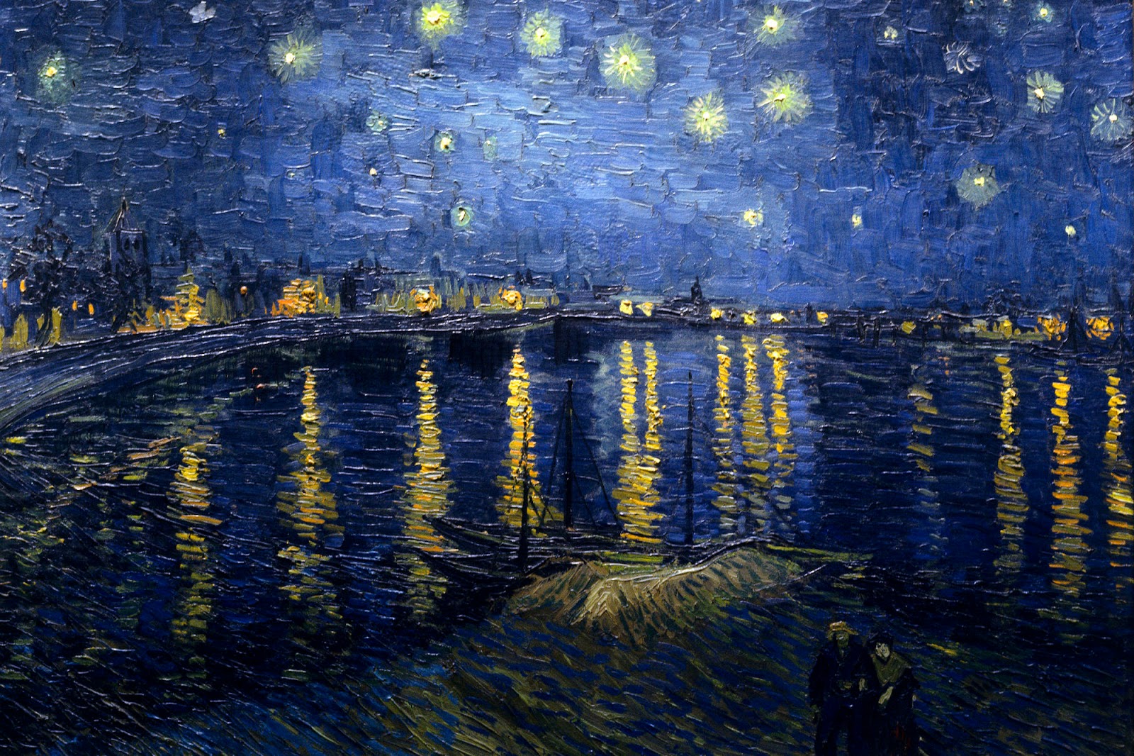 Ma Nuit Etoilee Nuit etoilee sur le Rhone (Van Gogh