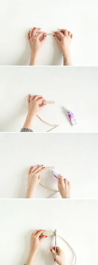 Diy salvamantel de cuerda