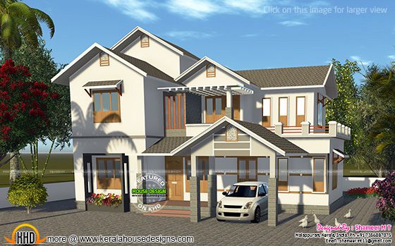 House rendering in white
