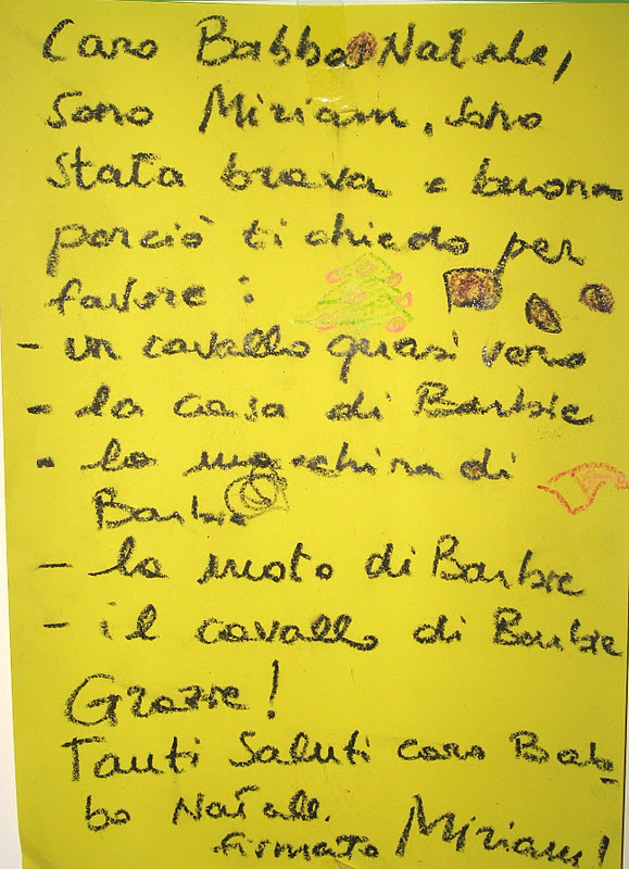 La lettera a Babbo Natale