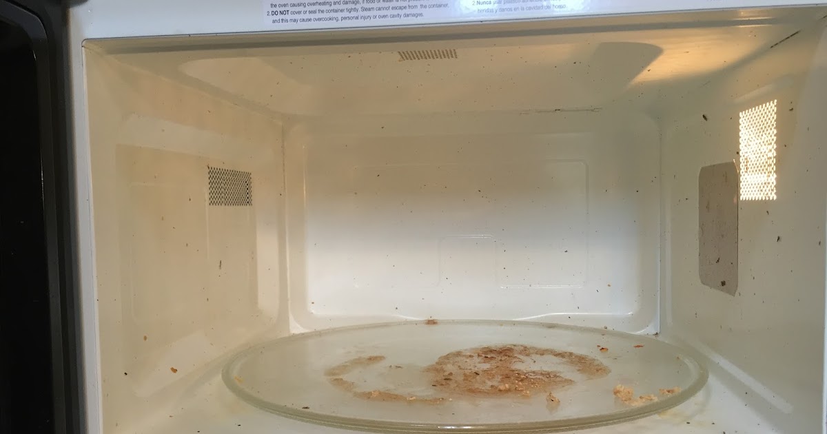 Bloggaboutit Microwaves easy to clean, but easier to just shut the door