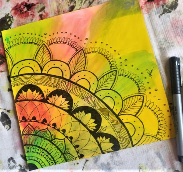 Colour Mandala Sketch Art Drawing Design
