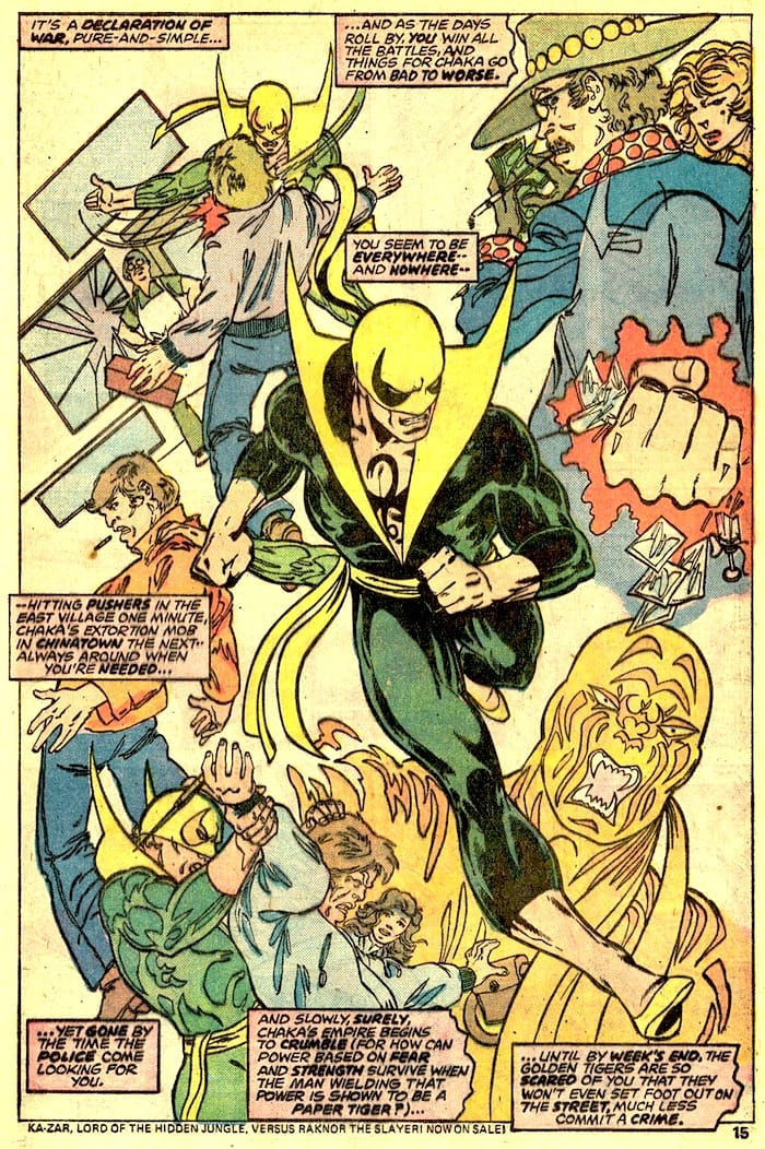 Iron Fist 10 John Byrne art Pencil Ink