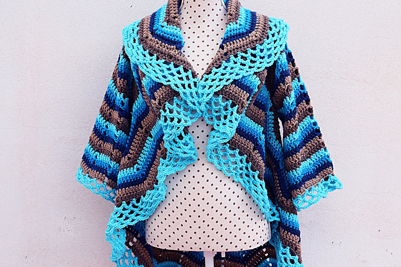 3 Imagen abrigo redondo adulto Majovel Crochet ganchillo