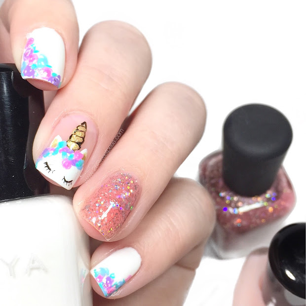 unicorn nail art tutorial digital