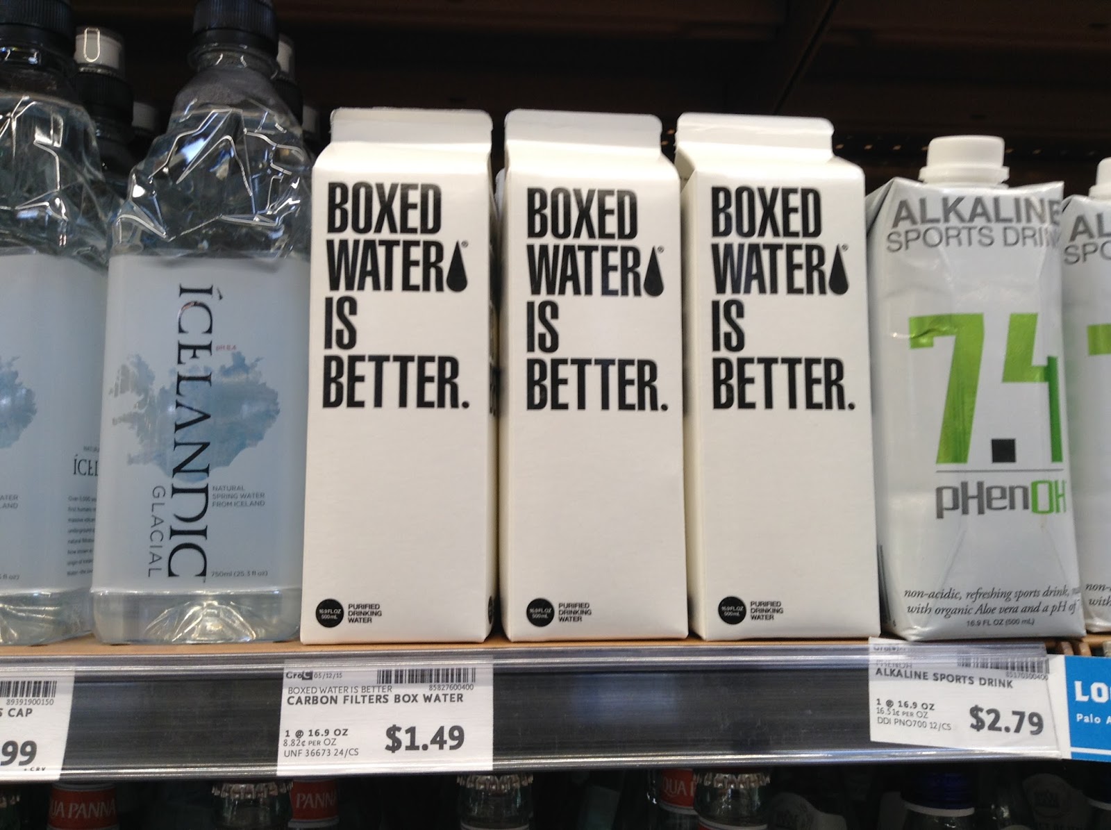 Boxed water price