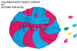 Colorblocked Twirly jumper tutorial