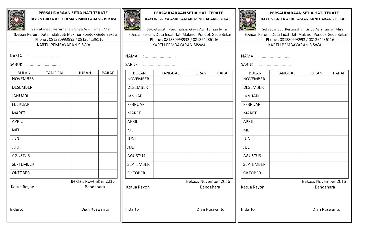 Psht Rayon Jatimakmur Cabang Bekasi 2016