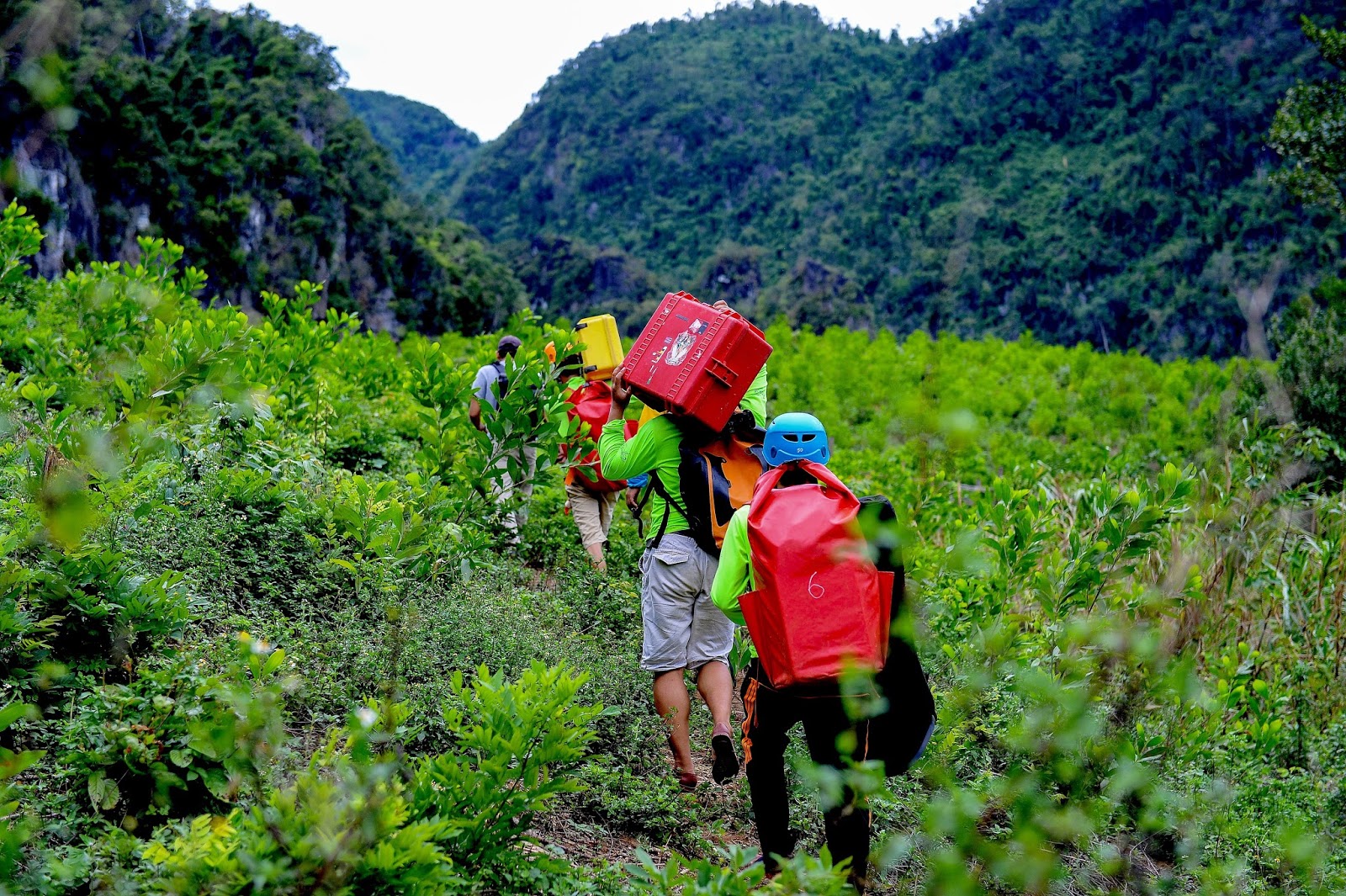 Descending into the pitch black caves of Tu Lan