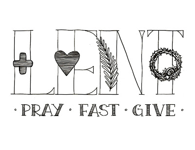 Free Lent Printables For Kids - Lent Pray Fast Give Coloring Page