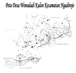 Peta Desa Wonodadi Kulon Ngadirojo Pacitan