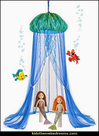 Little Mermaid Ariel Theme Bedroom - Mermaid decor - Disney The Little Mermaid decor - mermaid bedroom decor ariel themed - Disney Princess Ariel Furniture - Little mermaid princess Ariel Under the sea