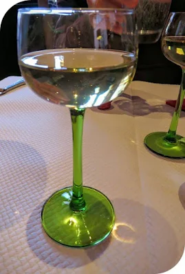 Celebrating Christmas in Strasbourg and Alsace - green-stemmed wine glass