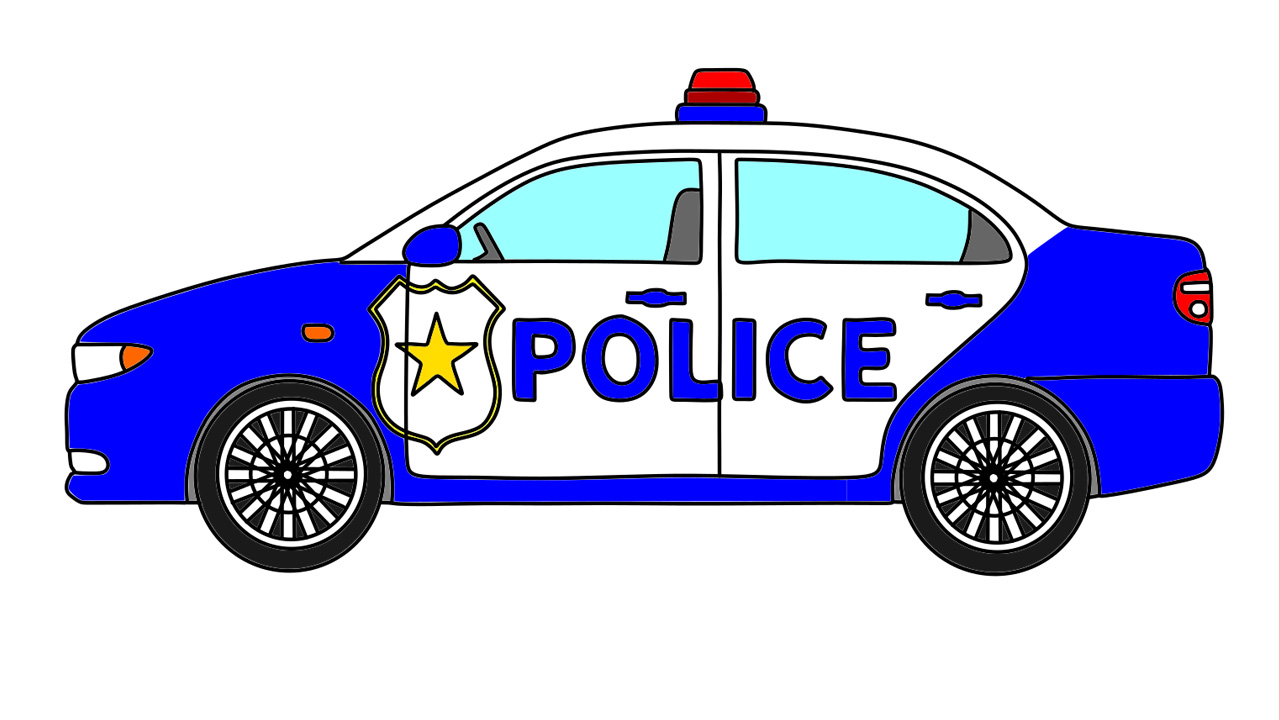 40 Best Collections Police Car Drawing Simple Graffiti Lunatic