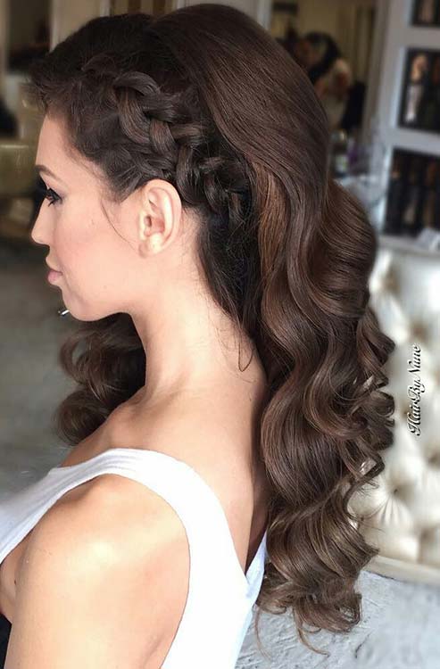 Simple Prom Hairstyles For Curly Hair 2018 Cool Prom Haircuts