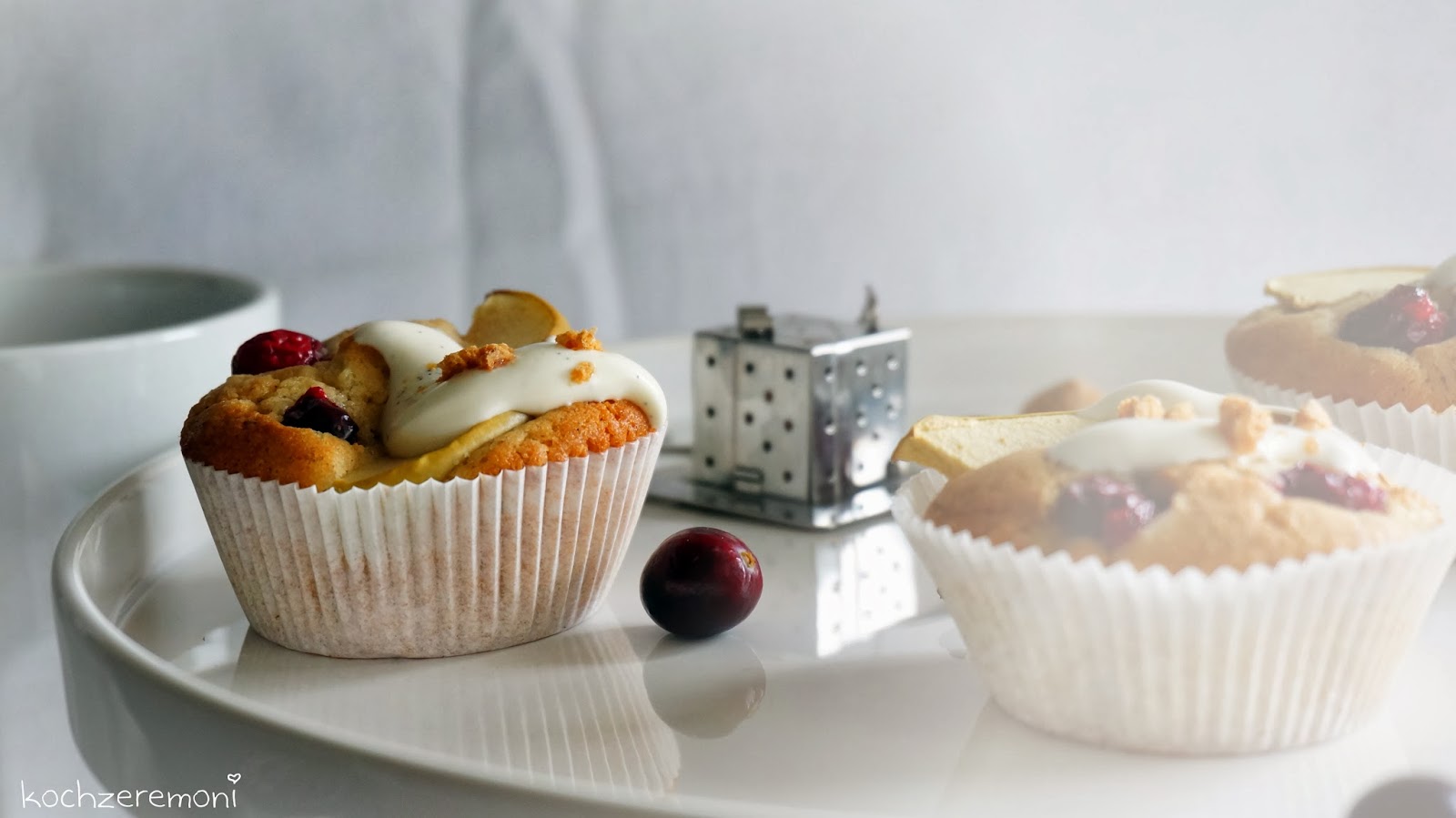 Bratapfel-Cranberry-Törtchen