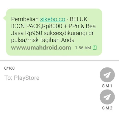 Pemberitahuan Pembelian Aplikasi Google Play Store Berhasil