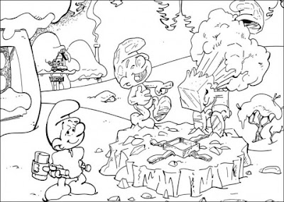 laughing smurf coloring pages
