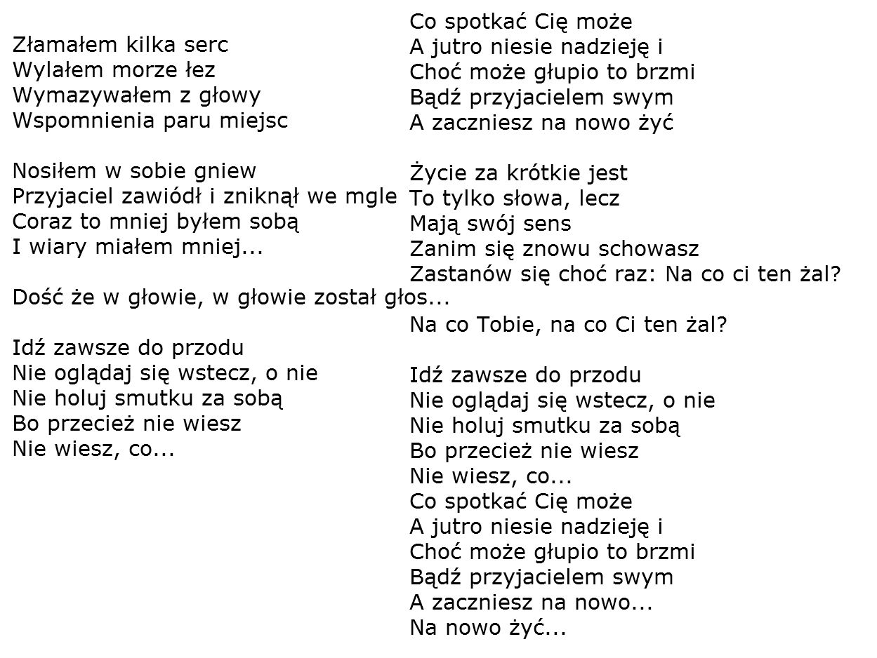 Polish Songs With Lyrics & Chords