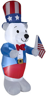 Patriotic Inflatable Polar Bear Memorial Day Giveaway
