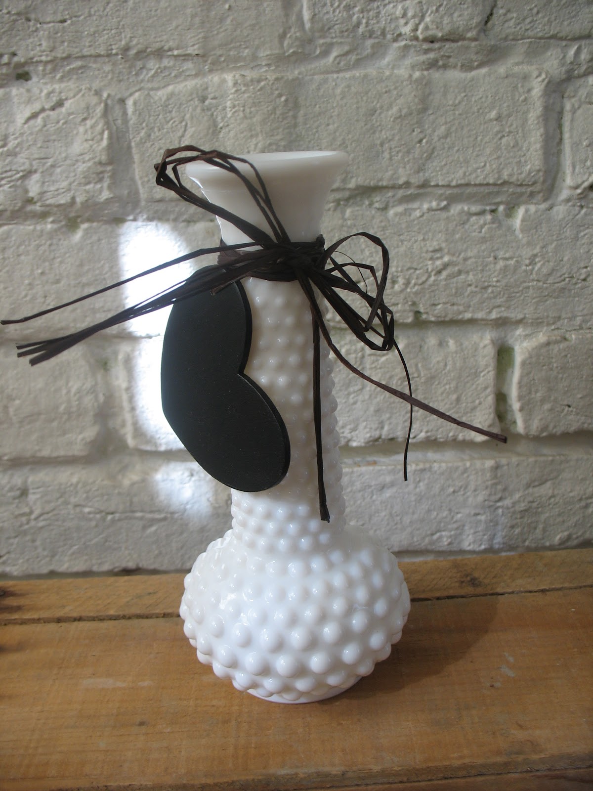 Vintage and Homemade Vintage Milk Glass Vases