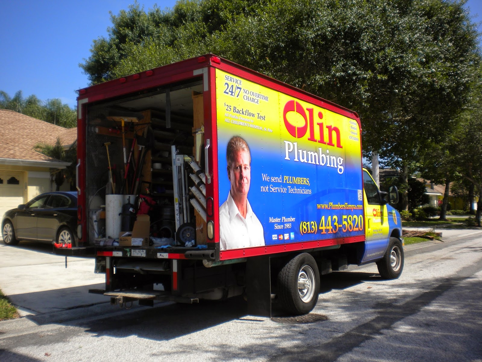 plumbing box truck