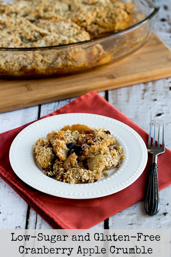 Low-Sugar and Gluten-Free Cranberry Apple Crumble