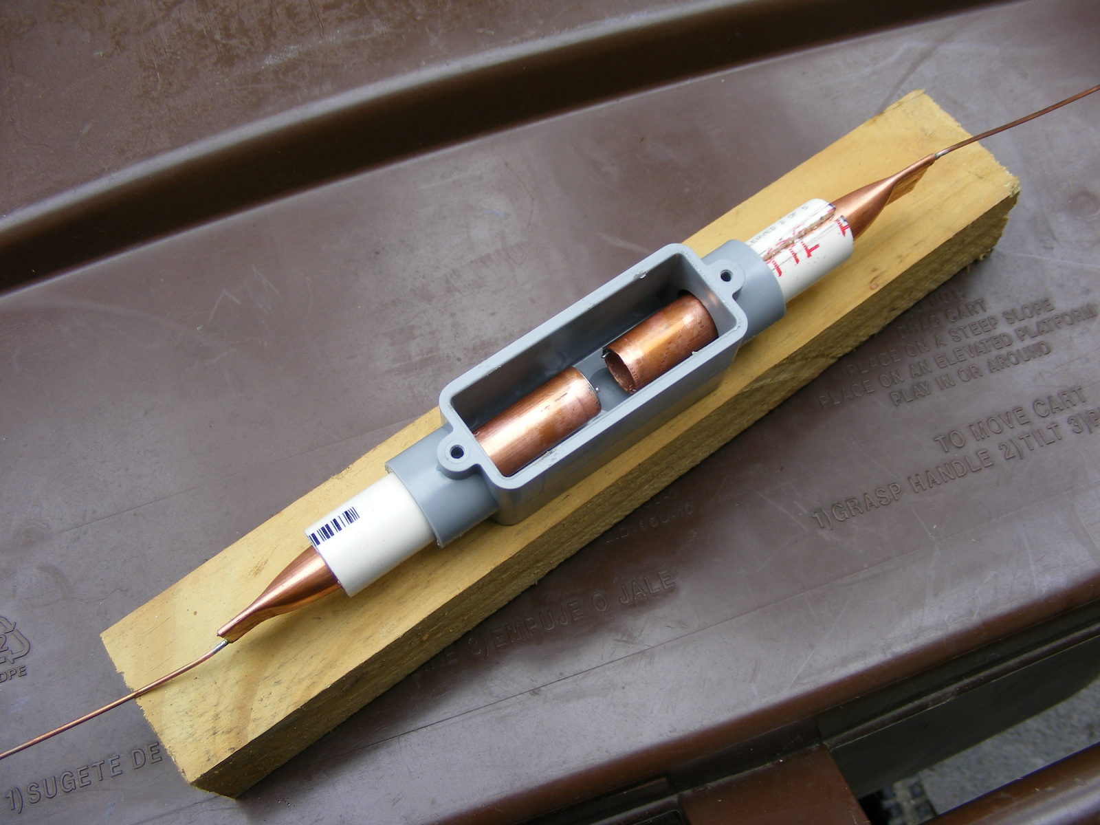 Eaton Rapids Joe Steampunk lightning arrester for the electric fence