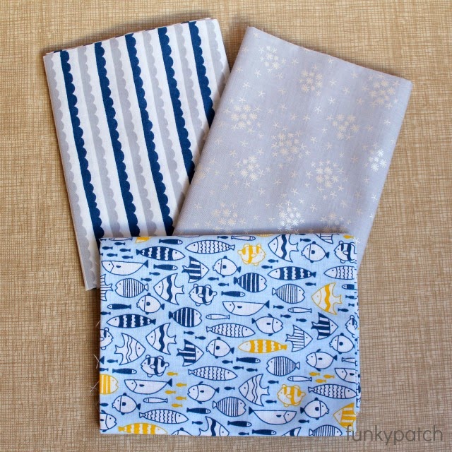 pack 3 fat quarter Snorkeling 