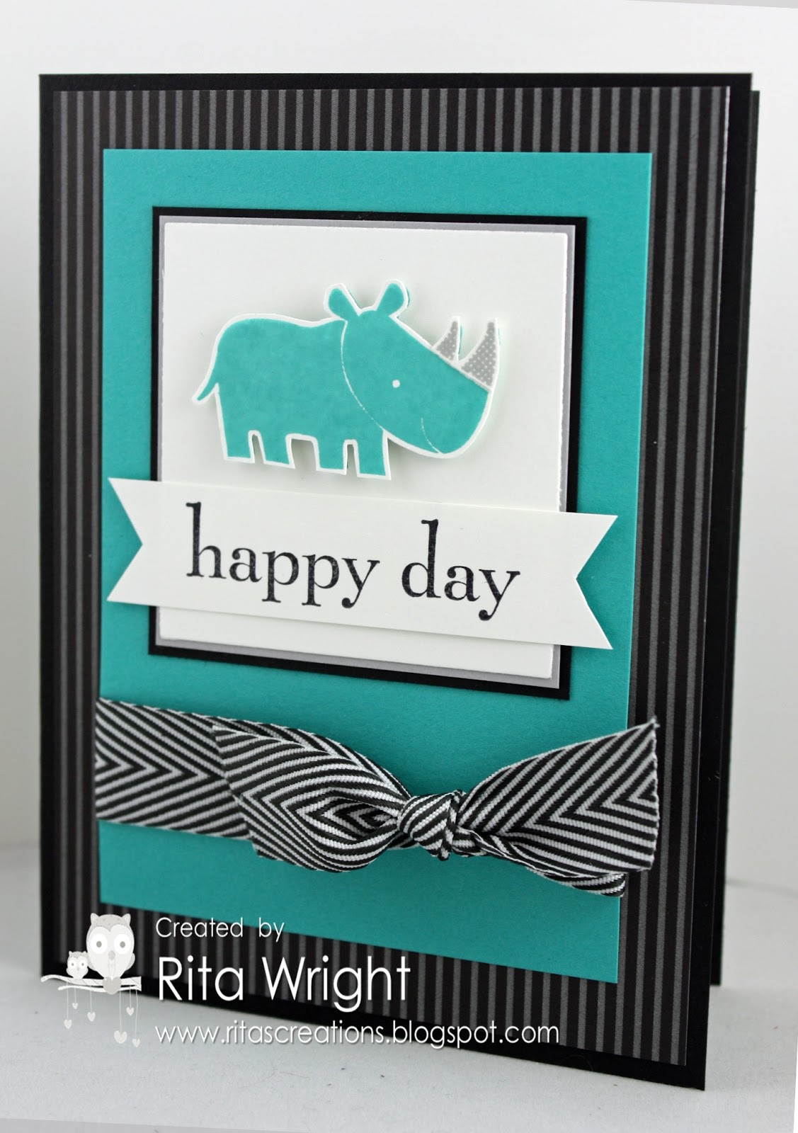 Rita's Creations Stampin' Up! Zoo Babies for Mojo Monday