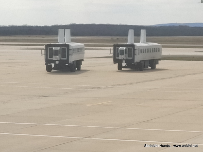 Interesting Airport bus at Washington Dulles International Airport (IAD