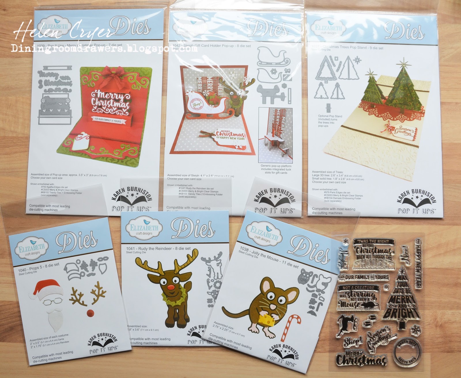 The Dining Room Drawers: Christmas Trees Pop Stand Exploding Box Card ...