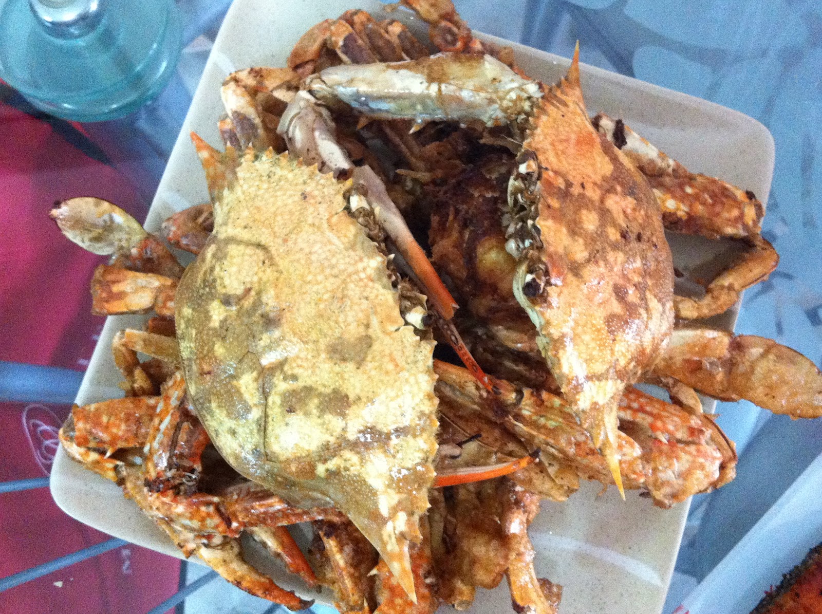 Spiced Fried Flower Crabs Yummilicious!