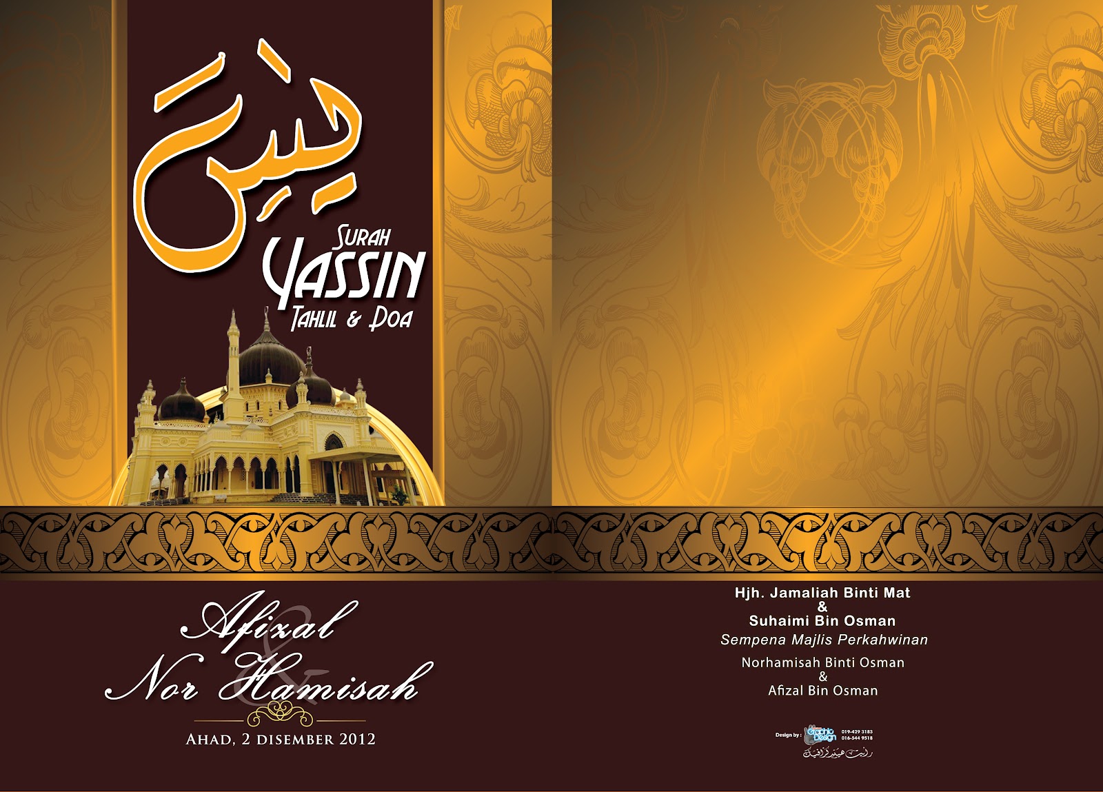 Semakan ARTwork cover yasin design